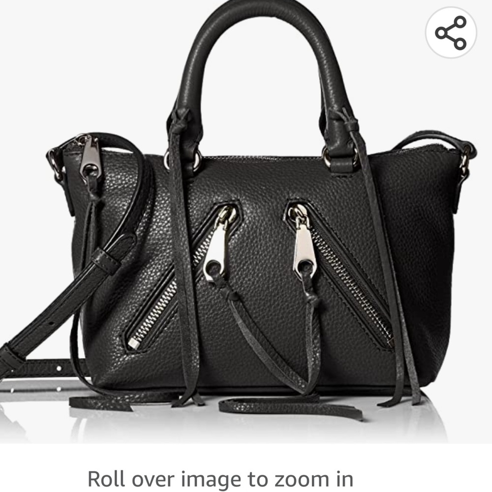 Rebecca Minkoff Micro Moto Satchel Tote - Black